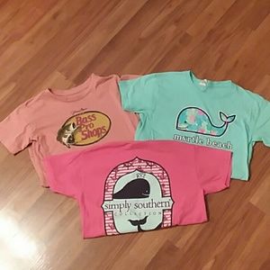 Lot of THREE fun summer tee shirts
